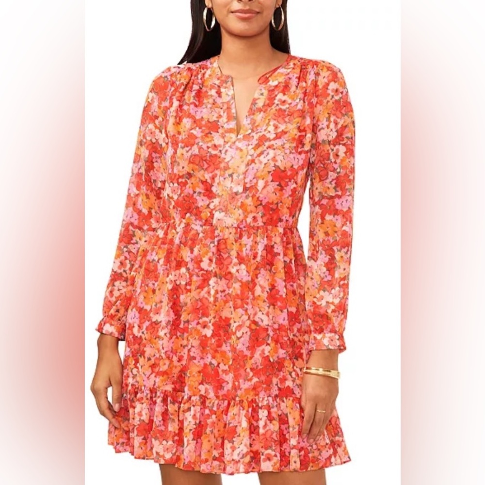 Vince Camuto Floral Dress Women’s Size Small